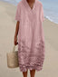 Vesper - Cottage Floral Embroidered Lace Hem Dress