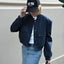 BELLA | Crop Long Sleeve  Bomber Jacket