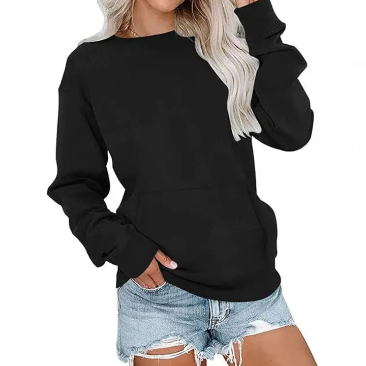 Joanna | Cozy Solid Oversized Pullover Sweatshirt