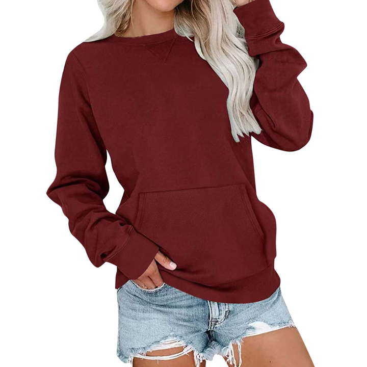 Joanna | Cozy Solid Oversized Pullover Sweatshirt
