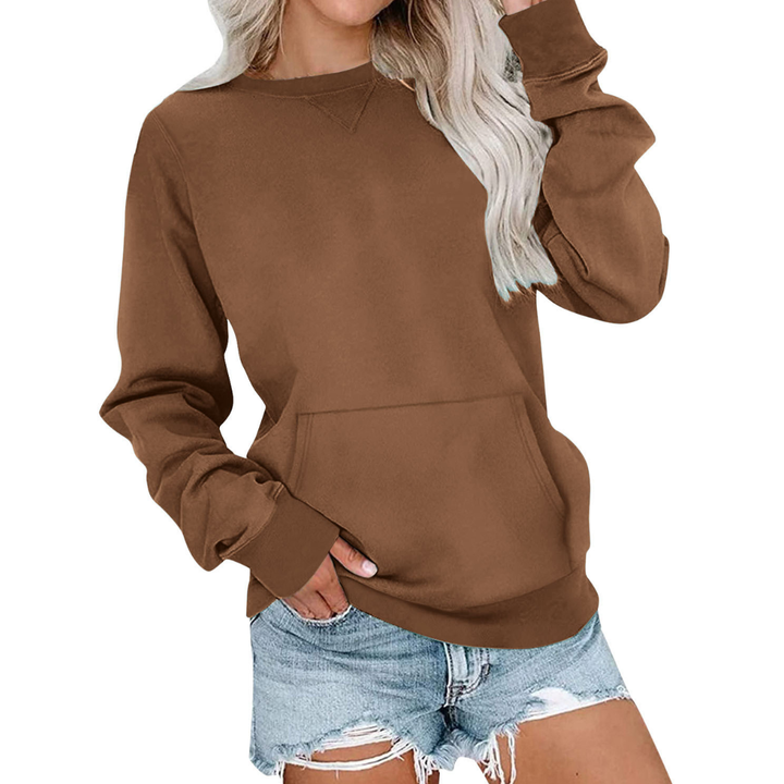 Joanna | Cozy Solid Oversized Pullover Sweatshirt