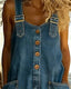 Casual Denim Shorts Jumpsuits