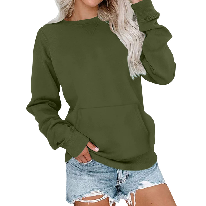 Joanna | Cozy Solid Oversized Pullover Sweatshirt