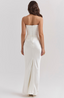 Hera - Elegant Retro Solid Color Strapless Party Dress