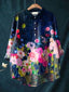 Donna™ - Tummy covering floral shirt
