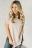 French Terry Acid Wash Top