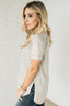 French Terry Acid Wash Top