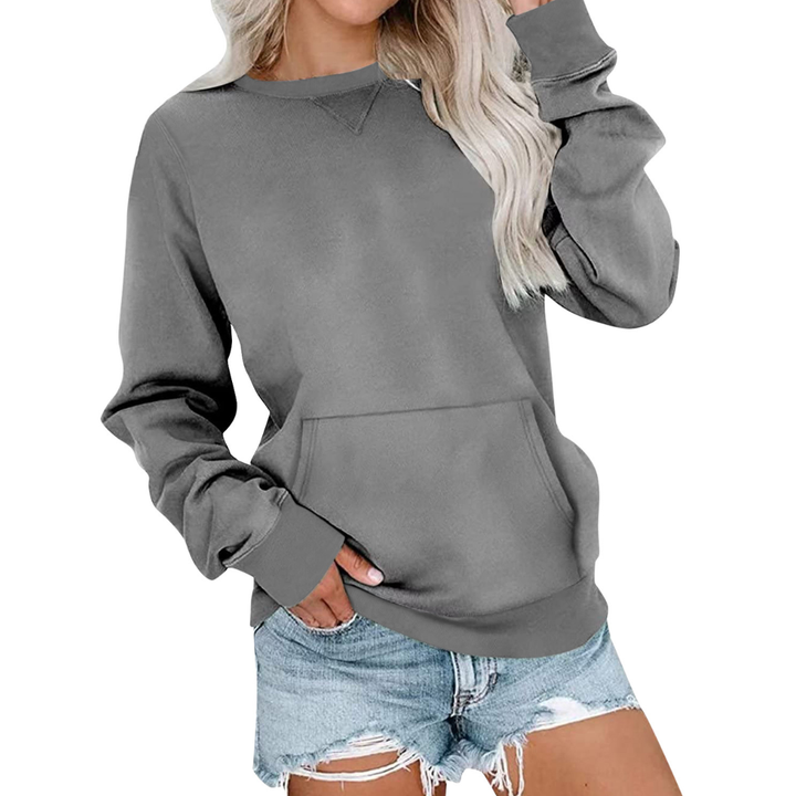 Joanna | Cozy Solid Oversized Pullover Sweatshirt