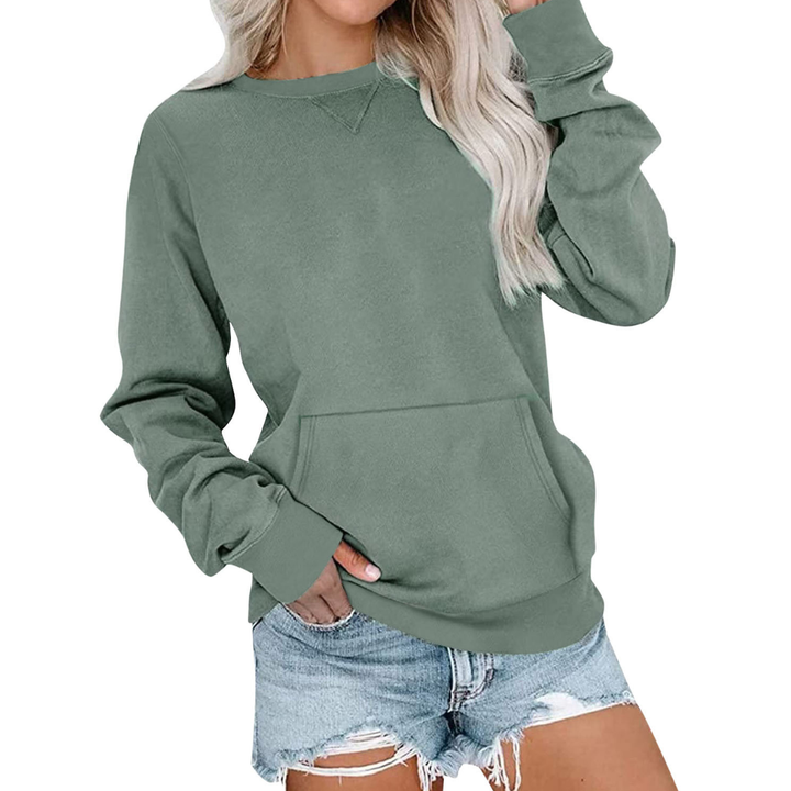 Joanna | Cozy Solid Oversized Pullover Sweatshirt