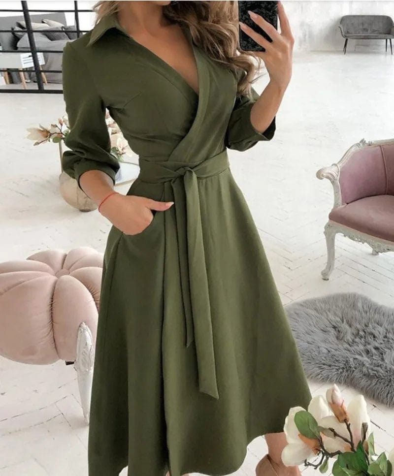Ismara™ | Sophisticated Midi Dress