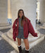Naenia™ | Leather Bomber Jacket