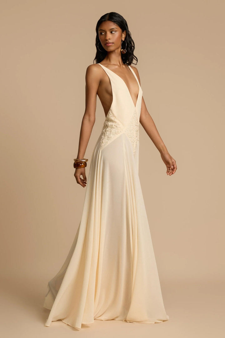 Lavinia™ | Plunging V Maxi Dress