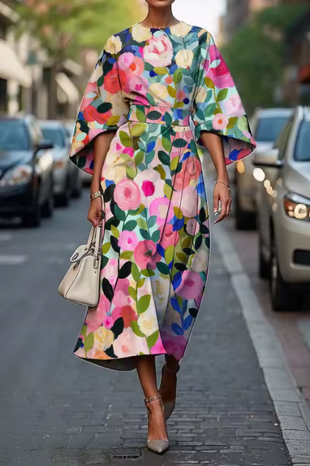 Merelis™ | Elegant Floral Dress
