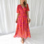 Luna | Modern Floral Midi Dress