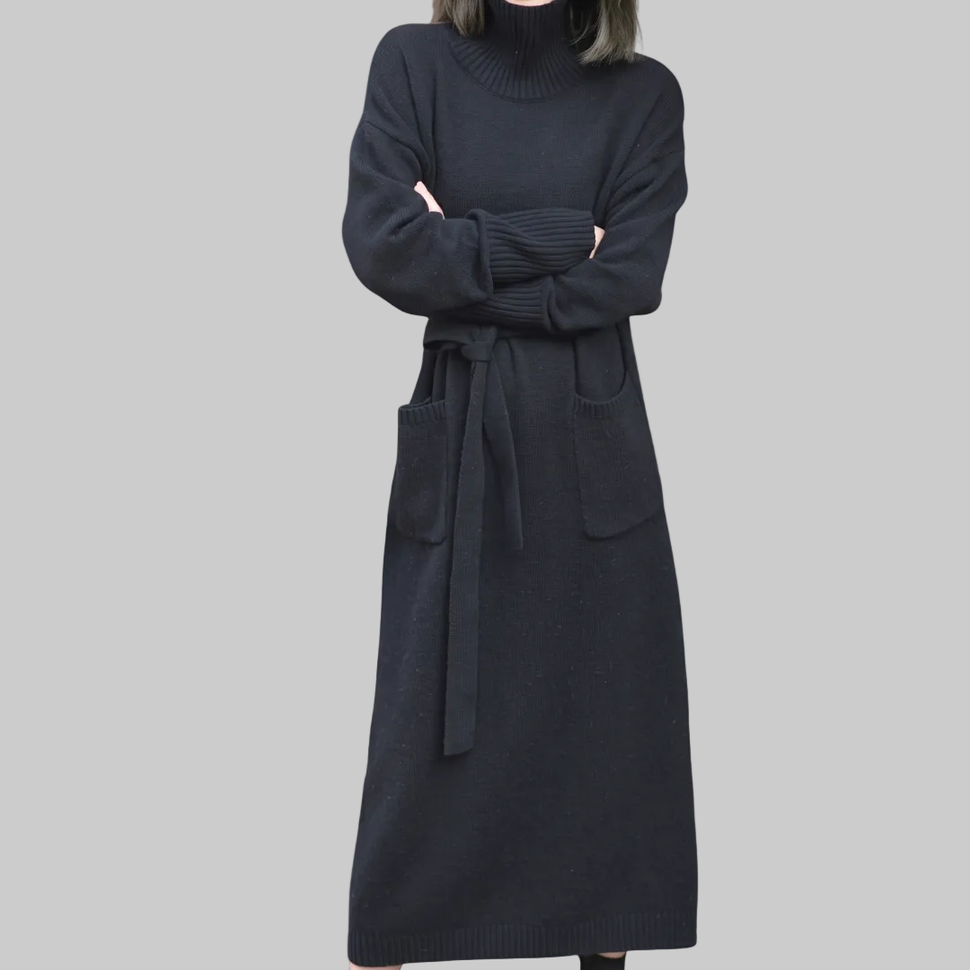 Tracy - Cozy Turtleneck Dress