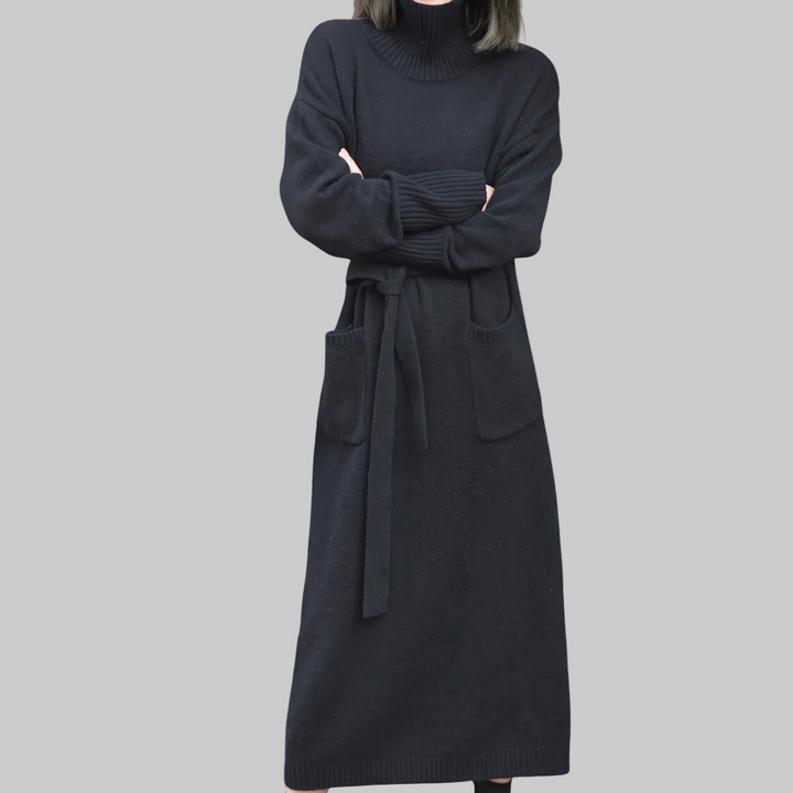 Tracy - Cozy Turtleneck Dress