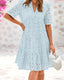 RICA - Chic Lace Ruffle Summer Dress