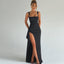 MARILYN - Elegant Formal Slip Maxi Dress with Open Back
