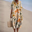 Zara™ - Cheerful Floral Dress With Tummy Coverage