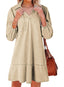 Amaia | V-Neck Puff Sleeve Babydoll Dress