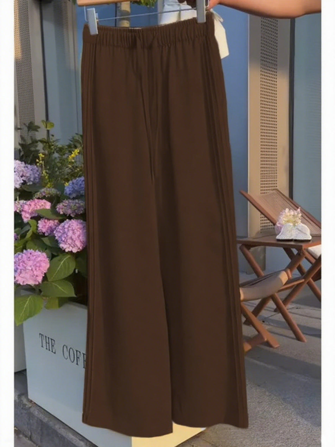 Women's Linen Wide-leg Casual Pants