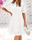 RICA - Chic Lace Ruffle Summer Dress
