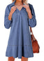 Amaia | V-Neck Puff Sleeve Babydoll Dress