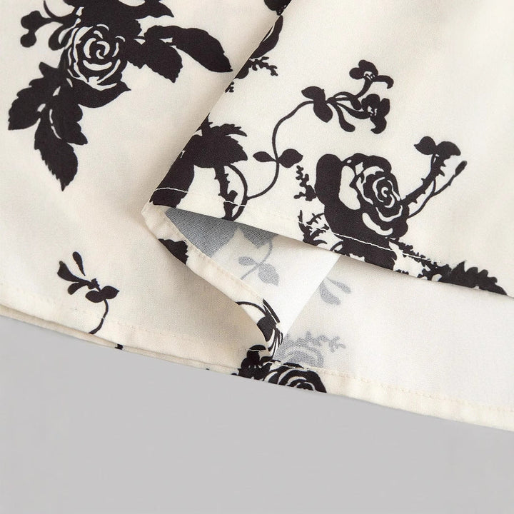 DAHLIANA | Elegant Summer Floral Tie-Shoulder Sundress