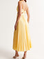 Sarai - Trendy V-Neck Solid Color Maxi Dress