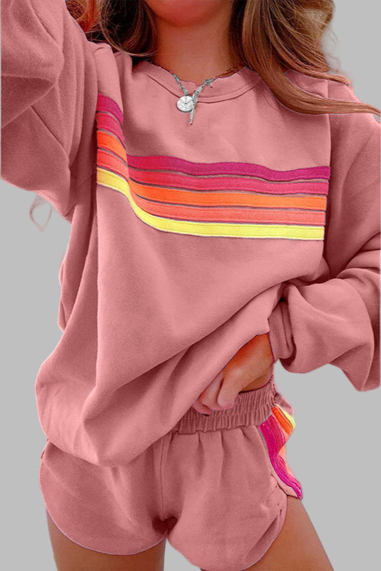 ELORA™ | Soft Striped Lounge Set