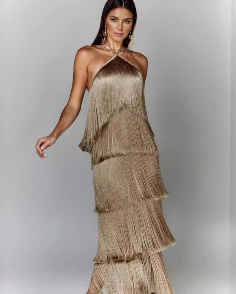 Edina - Dress with tassels