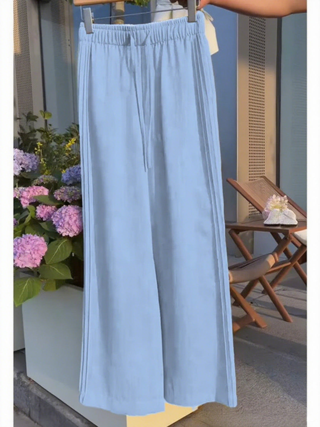 Women's Linen Wide-leg Casual Pants