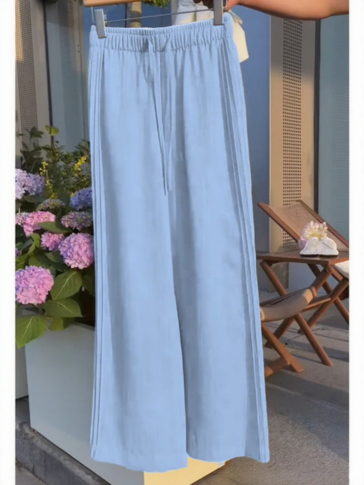 Women's Linen Wide-leg Casual Pants