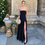 Ariadne - Strapless Patchwork Mesh Asymmetrical Maxi Dress