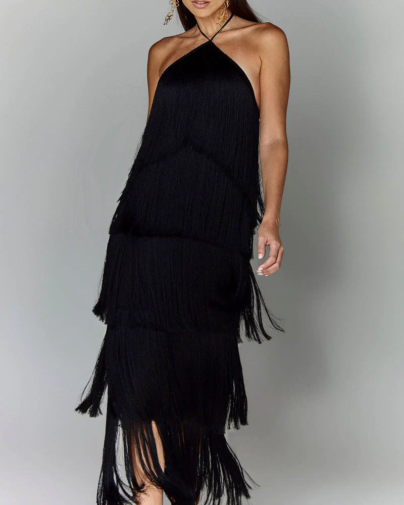 Edina - Dress with tassels