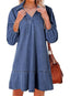 Amaia | V-Neck Puff Sleeve Babydoll Dress