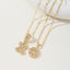 AISHA™ - Elegant 2-Pack Initial Letter Pendant Necklaces