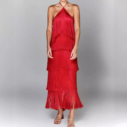 Edina - Dress with tassels
