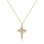 CLARISSE™ – Classic Cross & Crown Necklace