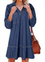 Amaia | V-Neck Puff Sleeve Babydoll Dress