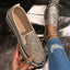 JAMILA | Chic Glitter Decorated Slip-On Loafers