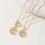 AISHA™ - Elegant 2-Pack Initial Letter Pendant Necklaces