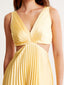 Sarai - Trendy V-Neck Solid Color Maxi Dress