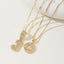 AISHA™ - Elegant 2-Pack Initial Letter Pendant Necklaces