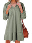 Amaia | V-Neck Puff Sleeve Babydoll Dress