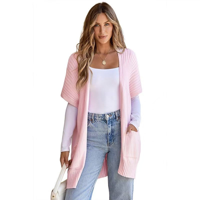 CASSAVA™ Relaxed Lightweight Open-Front Knit Cardigan