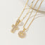 AISHA™ - Elegant 2-Pack Initial Letter Pendant Necklaces