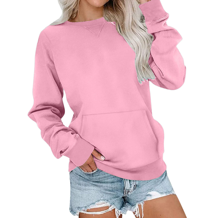 Joanna | Cozy Solid Oversized Pullover Sweatshirt
