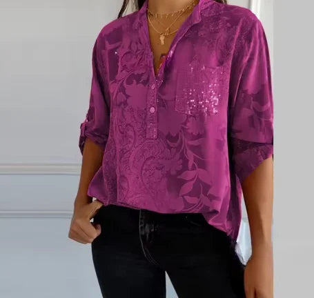 Isla™ Pocketed V-Neck Shirt