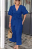 Amara™ - V-Neck Cotton Dress With Laces